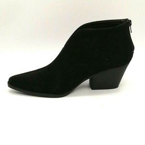 Mata Womens Celeste  Block Heel Ankle Bootie Black Sz 8